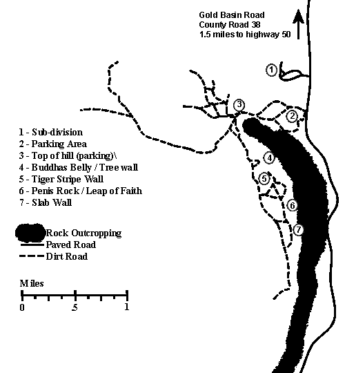 Map of Hartmans Rocks