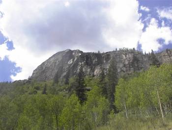 Gods Crag, from the road