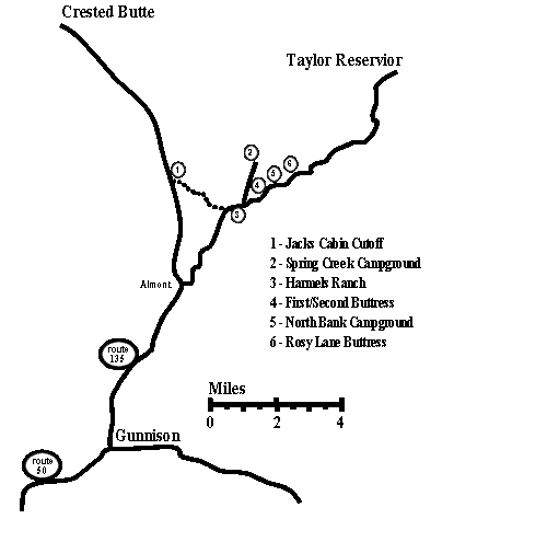 Map of Taylor Canyon